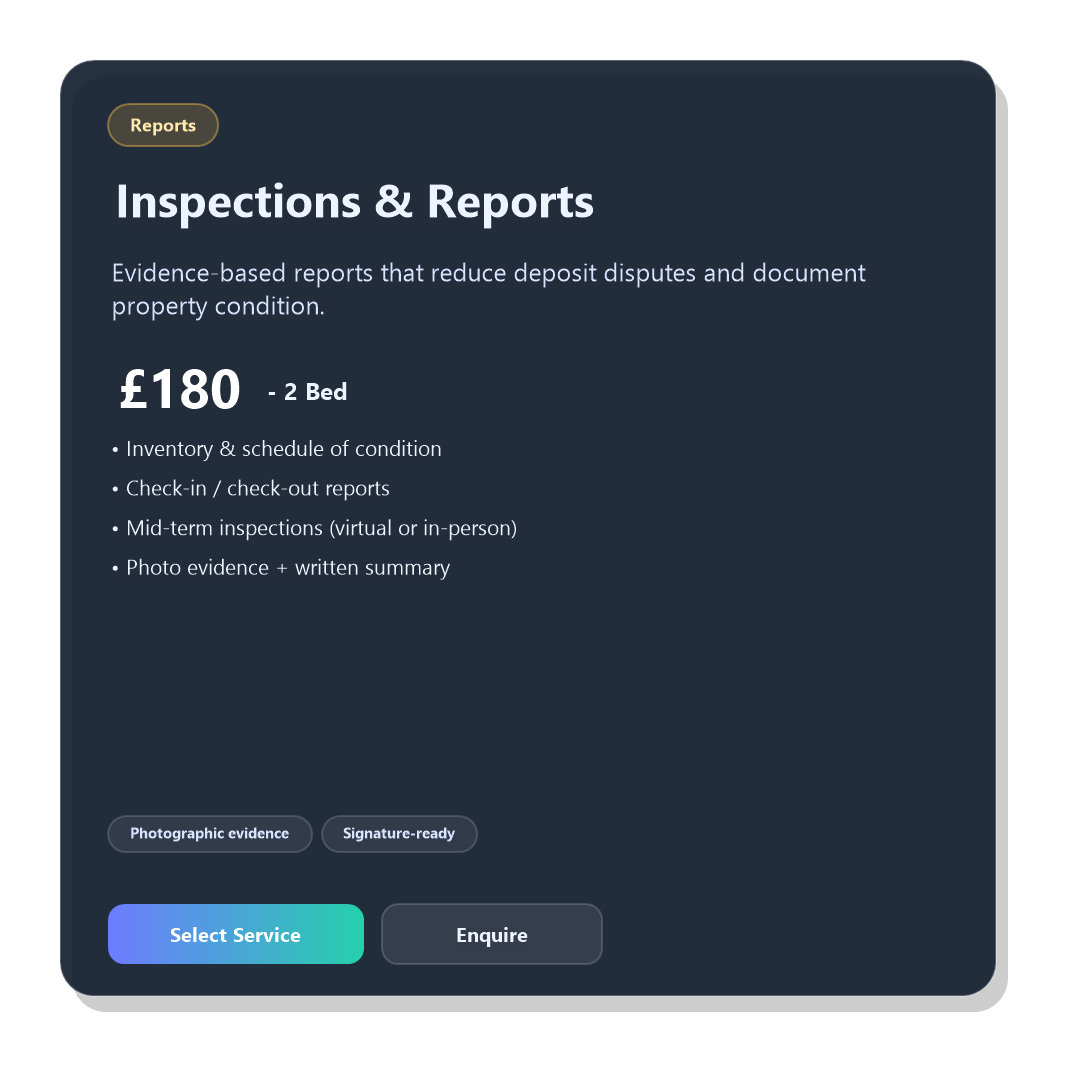 Inspections & Reports 2 Bed - Image 2