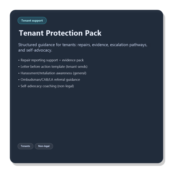 Tenant Protection Pack